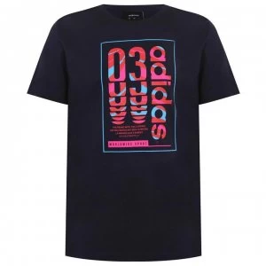 Image of Adidas Box Logo Mens T Shirt