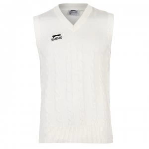 Image of Slazenger Classic Cricket Vest Mens - White