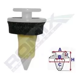 ROMIX Clip, trim-/protection strip C60542 MERCEDES-BENZ,M-Klasse (W163)