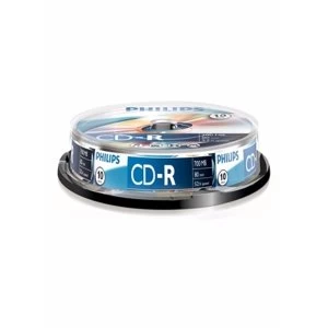 image of Philips CD-R Recordable 52X 10PK Spindle