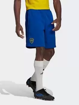 Image of adidas Boca Juniors 3-Stripes Sweat Shorts, Blue Size M Men