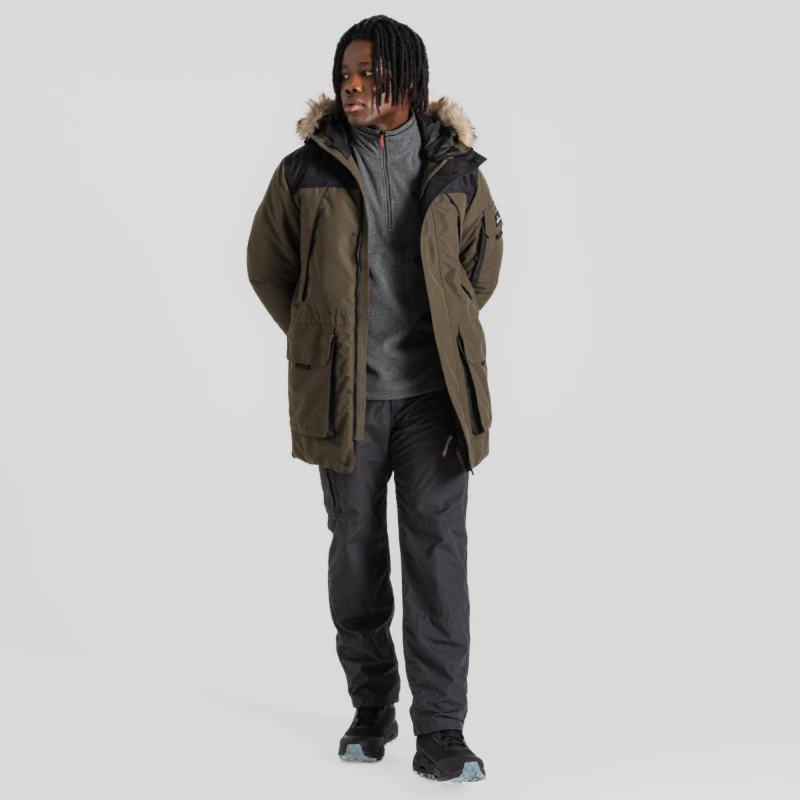 Image of Craghoppers NosiDefence 'Kiwi Winter Lined' Walking Trousers Charcoal