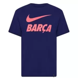 Image of Nike FC Barcelona TR T-Shirt Mens - Blue