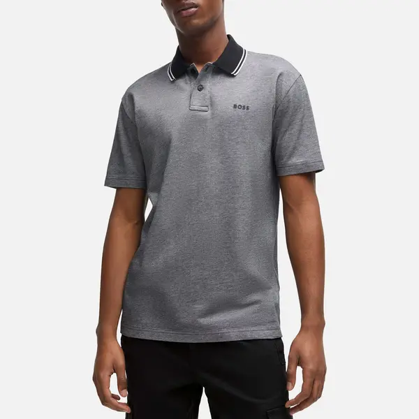 Image of BOSS Orange Peoxford Polo Shirt - L Black Tops male 50507814-001 L