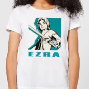 Image of Star Wars Rebels Ezra Womens T-Shirt - White - 3XL