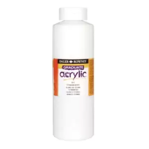 Image of Daler-Rowney 123100011 Graduate Acrylic Paint 1L White