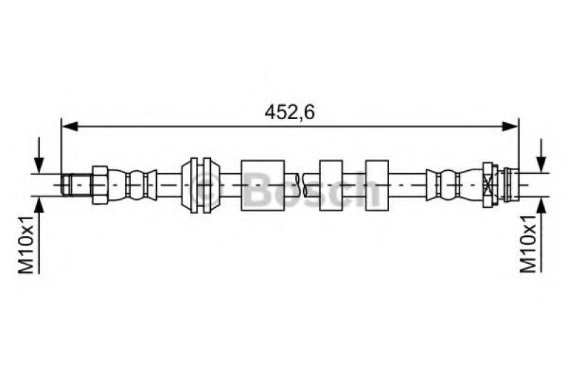 Image of Bosch 1 987 481 741 Brake Hose Brake Hose (83)