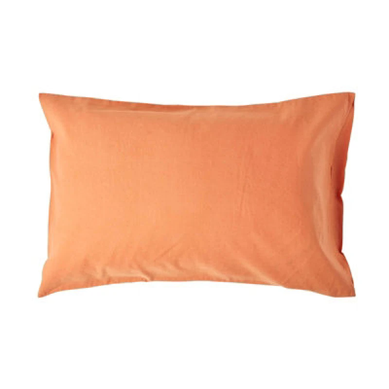 Image of Homescapes Linen Housewife Pillowcase, King Burnt Orange