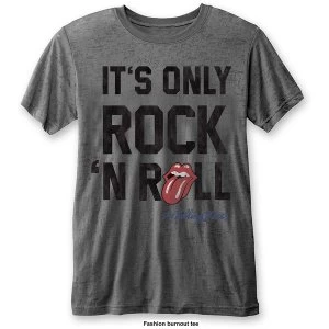 Image of The Rolling Stones - It's Only Rock n' Roll Unisex Large T-Shirt - Grey