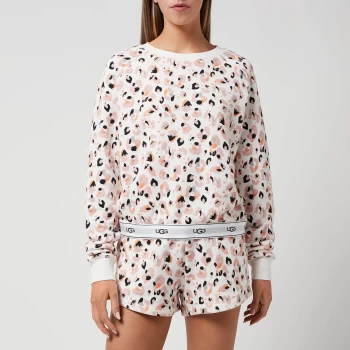 Image of UGG Womens Nena Sweatshirt - Cream Painted Leopard - L