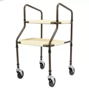 Image of NRS Healthcare Home Helper Trolley - Brown - Part-Assembled
