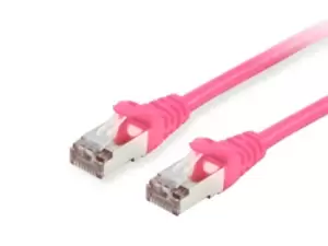 Image of Equip Cat.6 S/FTP Patch Cable, 7.5m, Pink