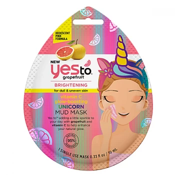 Image of Yes to Grapefruit Vitamin C Glow-Boosting Unicorn Mud Mask - single...