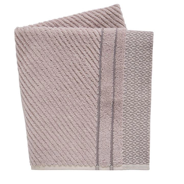 image of Murmur Light Purple Organic Cotton 'Ripple' Towels - bath towel