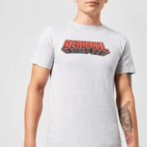 Image of Marvel Deadpool Logo Mens T-Shirt - Grey - 3XL
