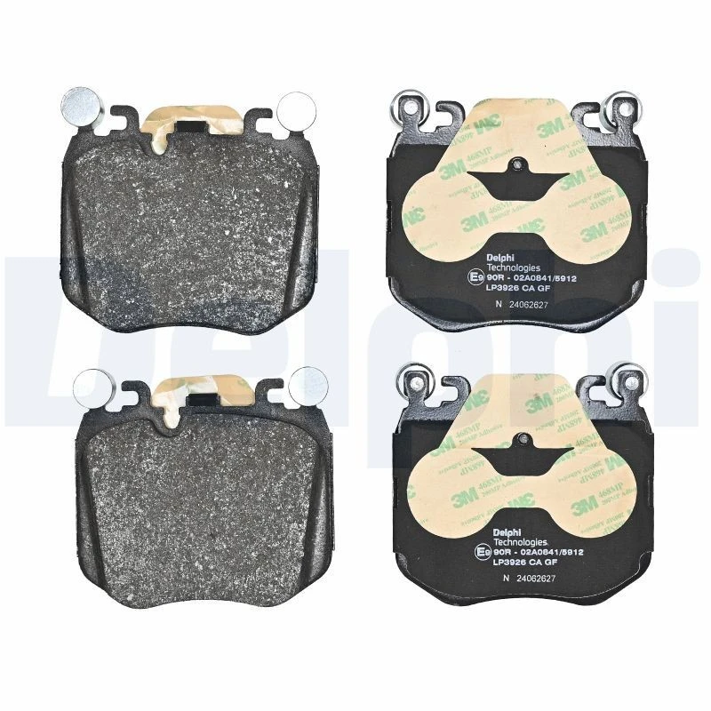Image of DELPHI LP3926 Brake pad set without accessories, with anti-squeak plate Brake Pad Set,disc brake (402)
