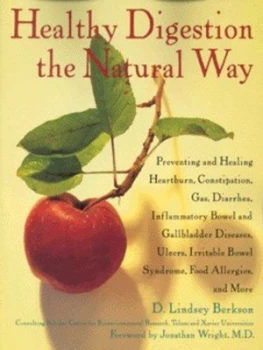 Image of Healthy Digestion the Natural Way by D. Lindsey Berkson Book