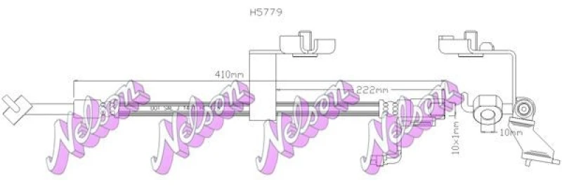 Image of Brake hose KAWE H5779