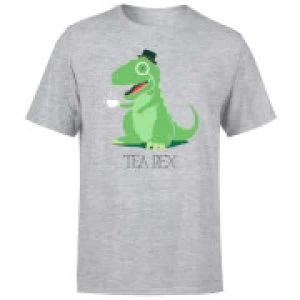 Image of Tea Rex Mens T-Shirt - Grey - 5XL