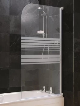 image of Aqualux Striped Shower Screen