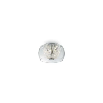 Image of Ideal Lux Audi-61 - 8 Light Large Ceiling Flush Light Chrome, G9