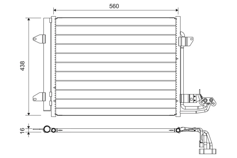 Image of Air conditioning condenser VALEO 817806