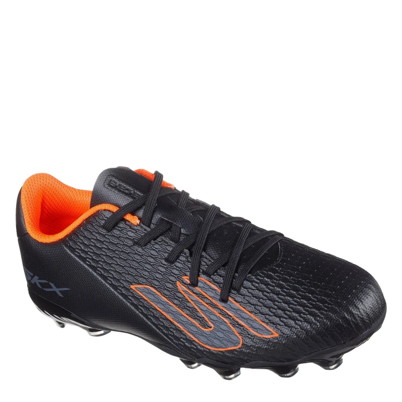 Image of Skechers SKX.2 Juniors Firm Ground Football Boots Black/Orange male 2 (35)