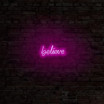 image of Believe - Pink Pink Wall Lamp