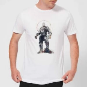 Image of Marvel Avengers Infinity War Thanos Sketch T-Shirt - White - 3XL