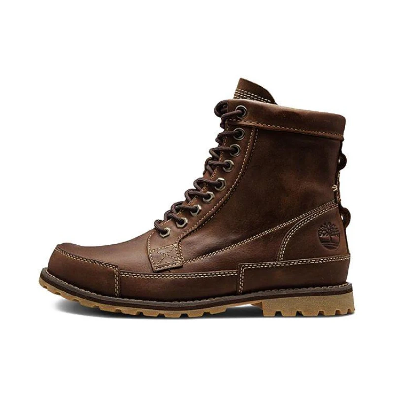 Image of Timberland Originals 6 In Nubuck Mens Lace Up Boots - Medium Brown - Size:UK 9