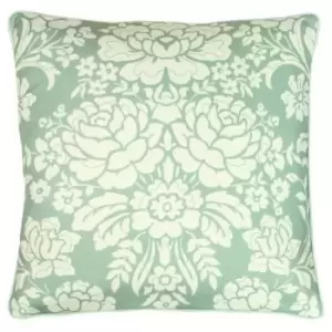 Image of Paoletti Melrose Floral Cushion Cover (One Size) (Sage) - Sage