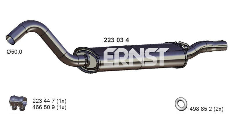 Image of Rear silencer ERNST 223034