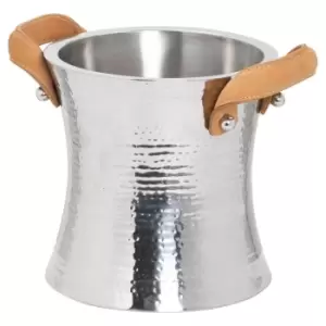 image of Leather Handled Ice Bucket