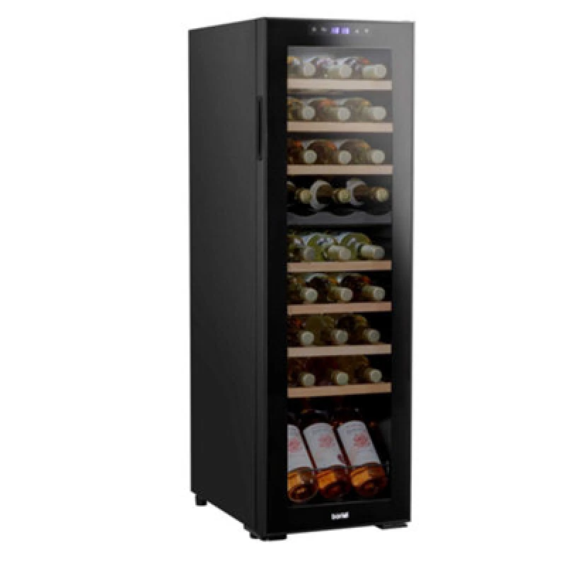 Image of Dellonda Baridi 27 Bottle Dual Zone Drinks Wine Cooler, Fridge, Touch Screen, Led, Black