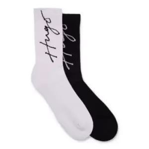 Image of Hugo 2 Pack Quarter Length Script Socks - Purple