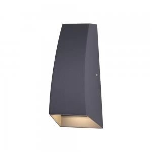Image of Wall Down Lamp, 6W LED, 3000K, 420lm, IP54, Anthracite