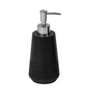 Image of Showerdrape Strata Black Resin Liquid Soap Dispenser