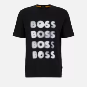 Image of BOSS Orange Mens Responsible Basic Jersey T-Shirt - Black - XL