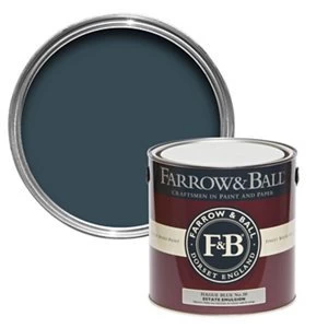 Image of Farrow & Ball Estate Hague blue No. 30 Matt Emulsion Paint 2.5L