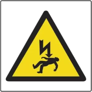 Image of Spectrum Industrial Danger of Death Safety Sticker (250 Pack) - 50 x 50mm