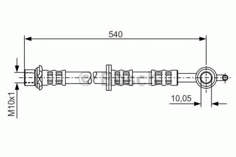 Image of Brake hose Bosch 1 987 476 833