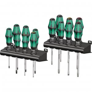 image of Wera 14 Piece Kraftform Plus Big Pack 300 Screwdriver Set