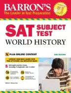 Image of barrons sat subject test world history 2nd edition with bonus online tests
