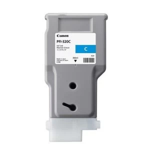 Image of Canon PFI320C Cyan Ink Cartridge