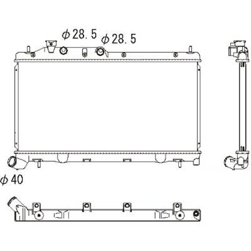 Image of Engine radiator DIEDERICHS DCM3053