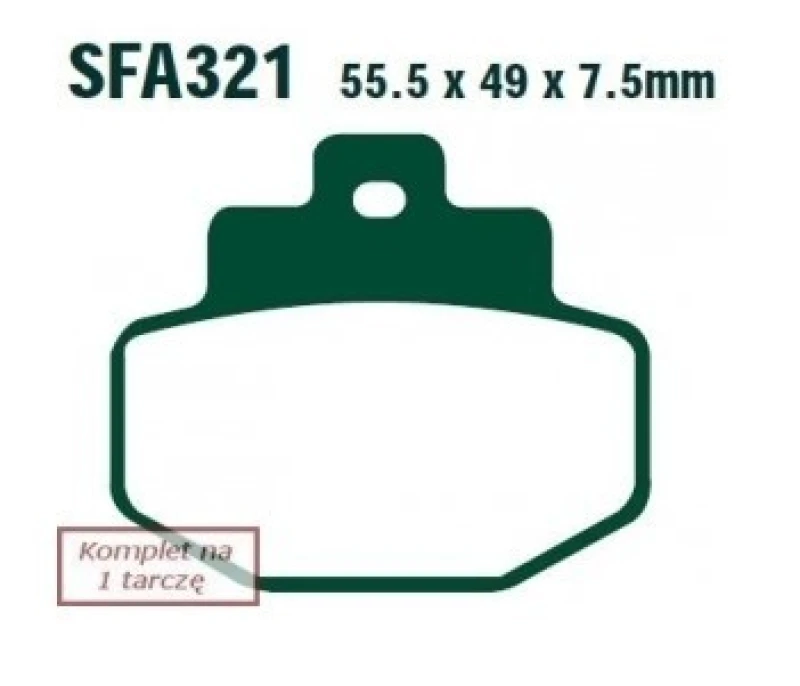 Image of EBC Brakes SFA321 Brake pad set Brake Pad Set,disc brake (402)