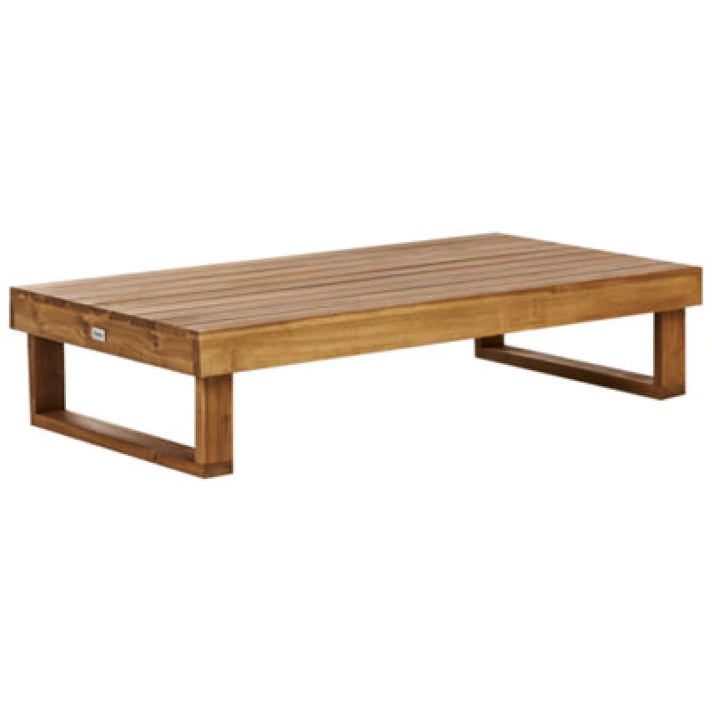 Image of Beliani Garden Coffee Table Marettimo 60 Cm 110 Cm Certified Acacia Wood Brown