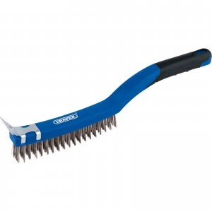 Image of Draper Wire Scratch Brush Scraper Stainless Steel Wire 3 Rows