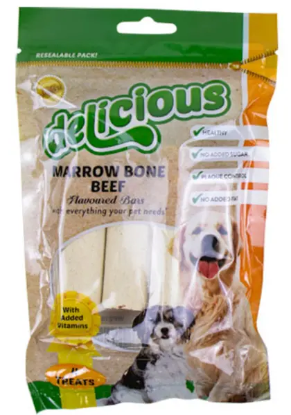 Smart Choice Delicious Marrow Bone Beef Dog Treats 6Pcs