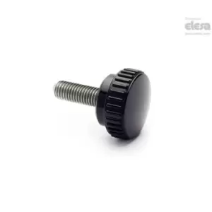 Image of ELESA Knurled grip knob-B.193/15-SST-p-M3x6